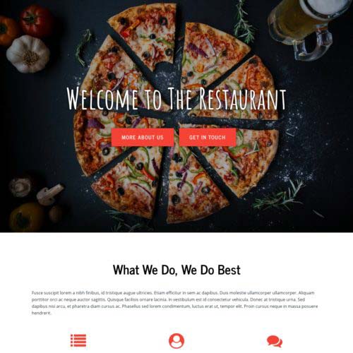 Webdesign for Italian Restaurant - home-1